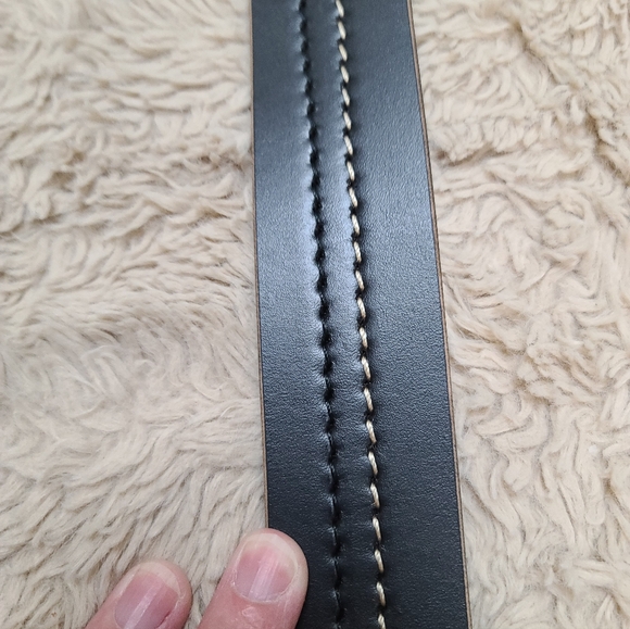 Taller Del CuerpMen's Black Leather Belt Size 40 - Picture 5 of 8